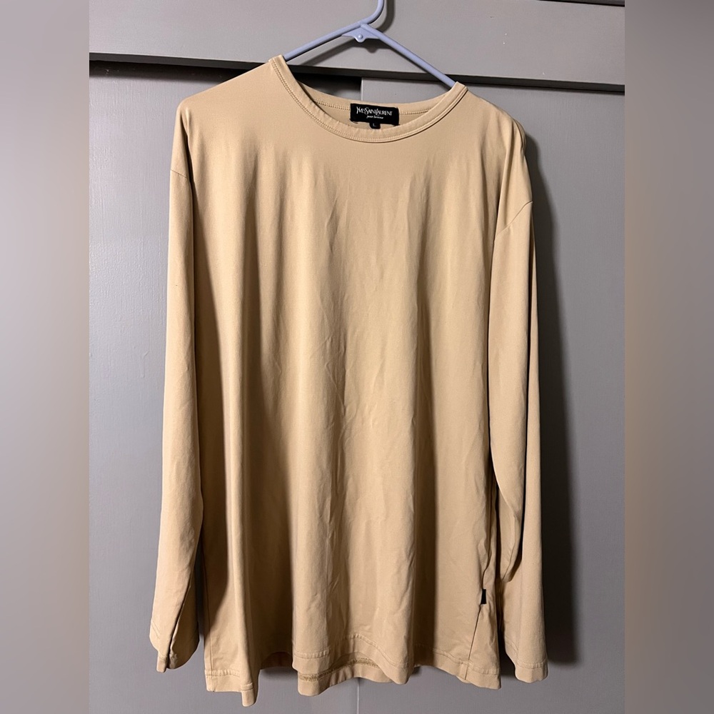 🤎YSL women’s Beige Long Sleeve Shirt